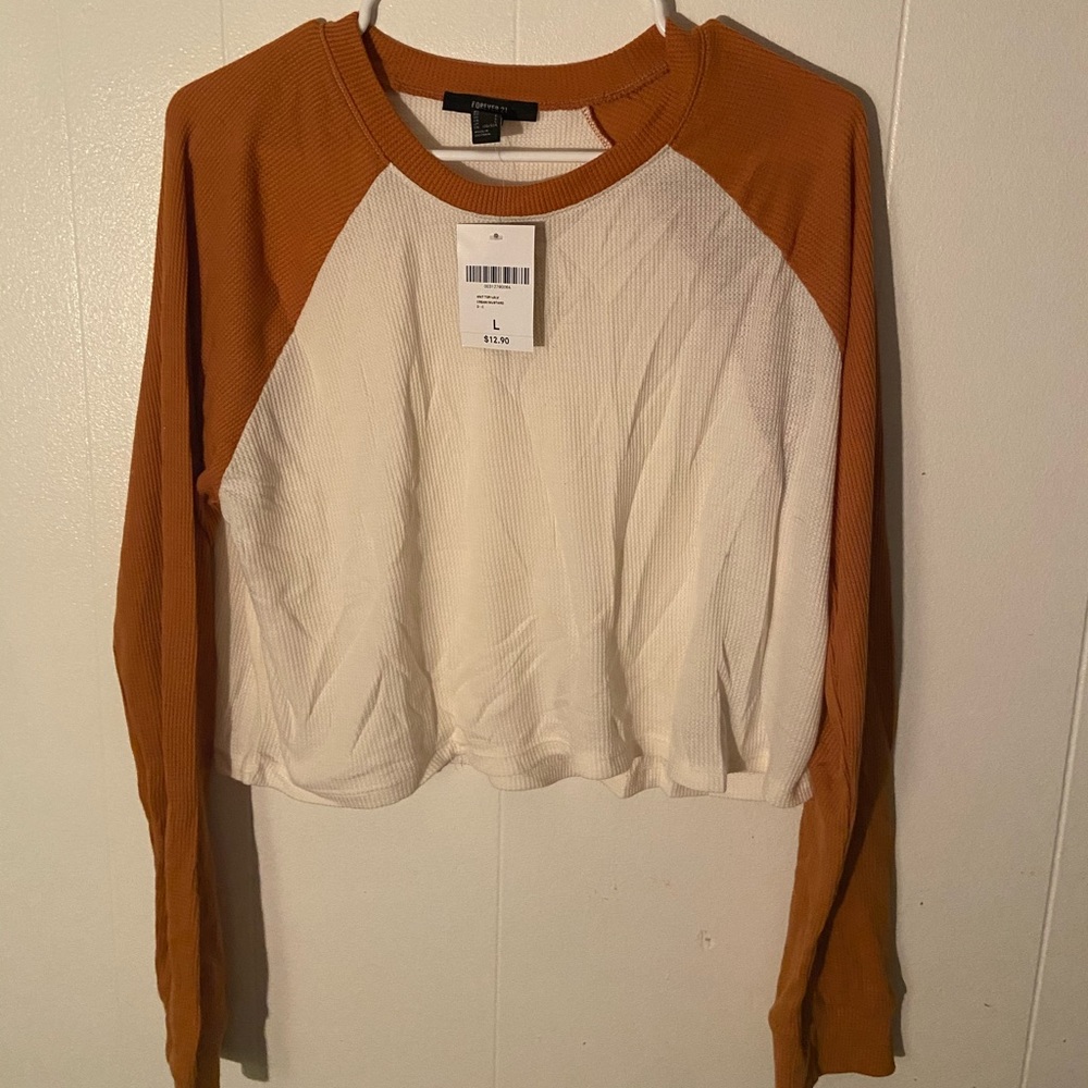 Crop Baseball Tee